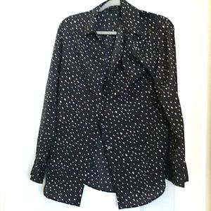 Banana Republic polka dot Dillon shirt